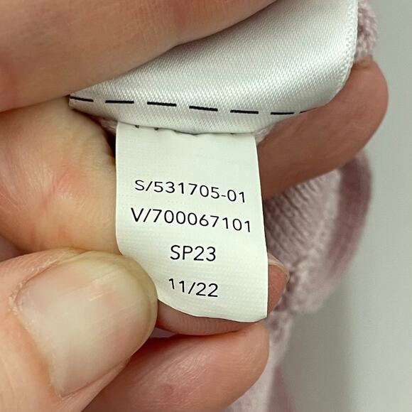 Athleta S Evergreen Sweater Hoodie Hydrangea Pink 531705 - Picture 11 of 12